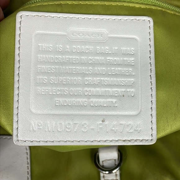 SOLD Coach Bleeker Signature Flower Floral Daisy Bag Tote Shopper Tan F14724 - Picture 16 of 17